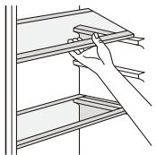 BEKO GNO4321W - De deurladen positioneren - 1