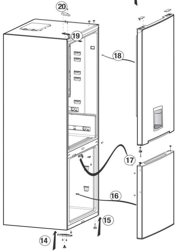 BEKO CRCSA366K40DXBN - Réversibilité de la porte - 2