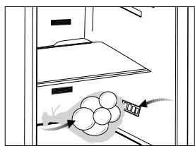 BEKO GN1416230CXPN - Recommendations about the fresh food compartment - 1
