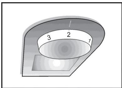 BEKO RCNE365K20W - Thermostat setting button - 1