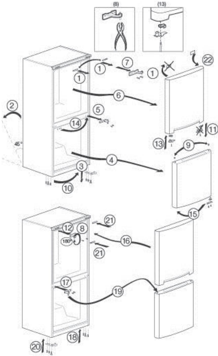 BEKO RCNE365K20W - Changing the illumination lamp - 1