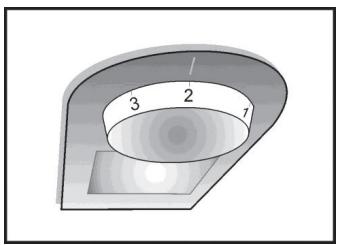 BEKO RCNE365K20W - Thermostatinstelltaste - 1
