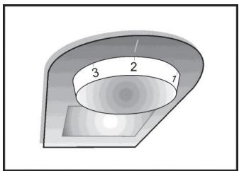 BEKO RCNE365K20W - Przycisk nastawiania termostatu - 1