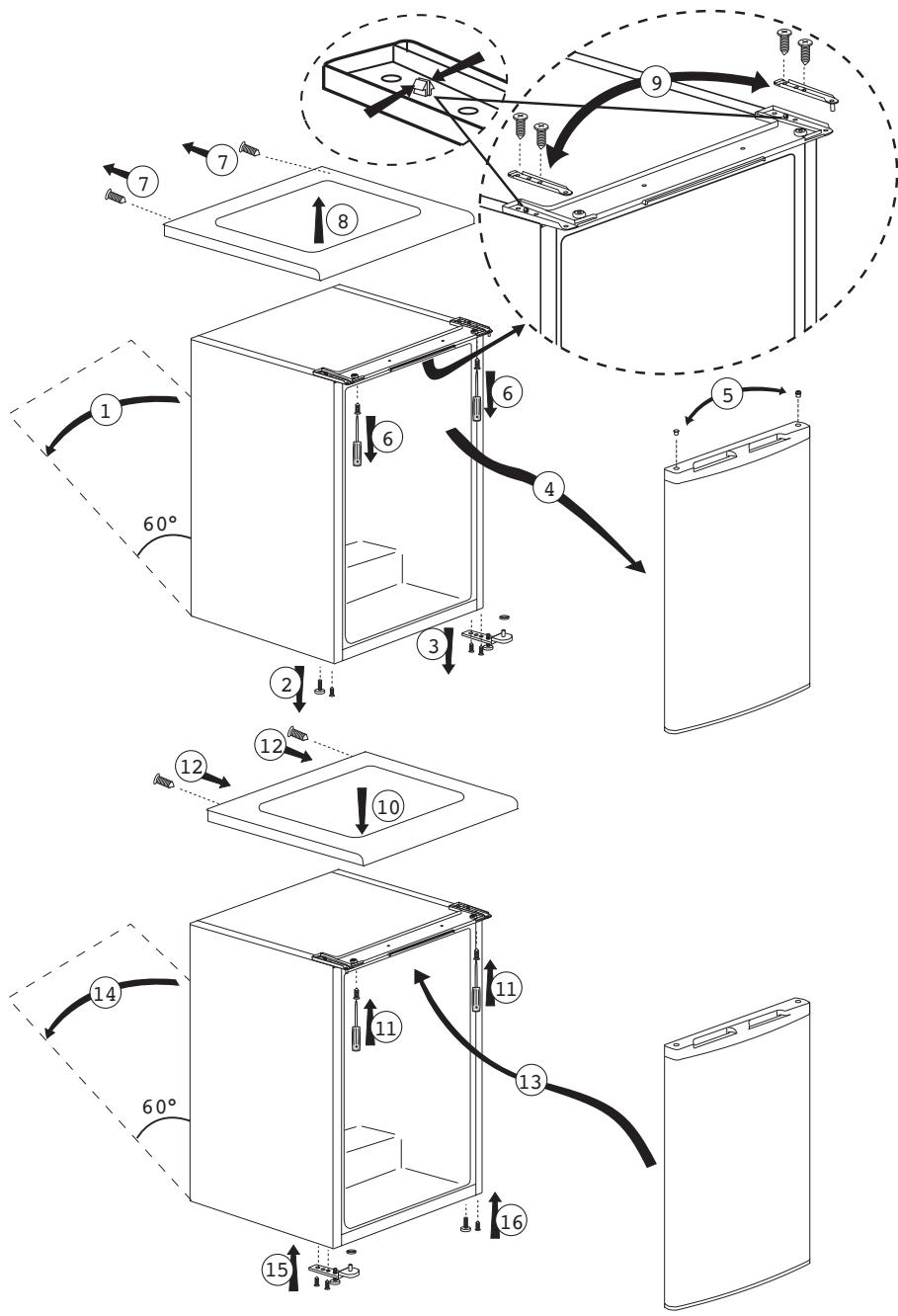 BEKO TSE1284N - Montáž (Pod pultom) - 2