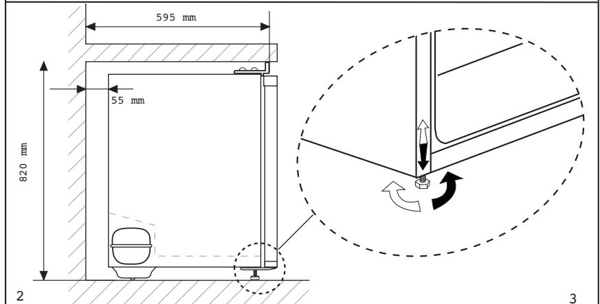BEKO TSE1284N - Réversibilité des portes - 2