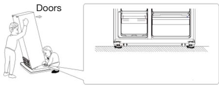 ESSENTIELB ERAVE180-90V2 - Leveling and stabilizing the refrigerator - 1