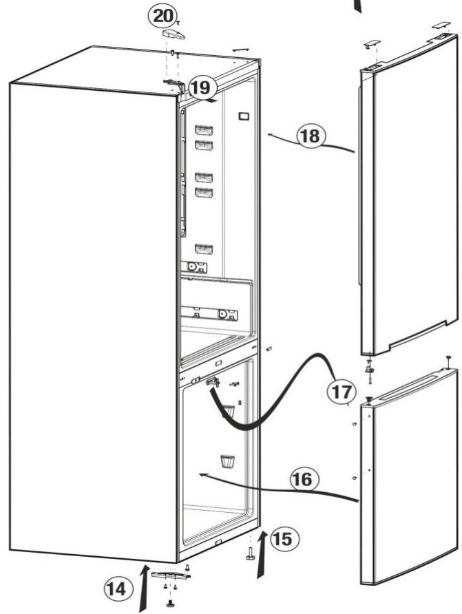 BEKO RCSA366K30XB - Reversing the doors - 2