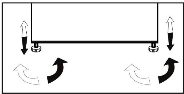 BEKO RCSA366K30XB - Stelvoetjes aanpassen - 1