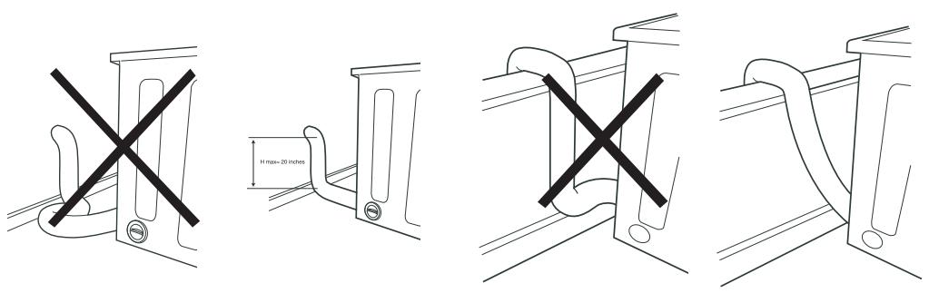 HOOVER 8KG - Installation of the Discharge Hose - 2