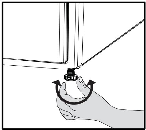 SMEG DHT71EUK - Adjusting the feet - 1