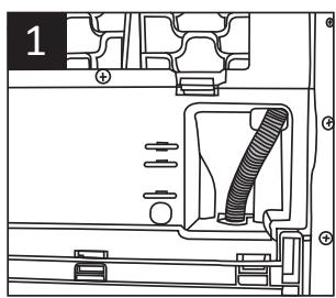SMEG DHT71EUK - Connecting the water drain hose - 1