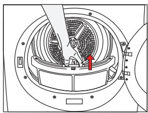 SMEG DHT71EUK - Cleaning Lint Filter / Loading Door Inner Surface - 1