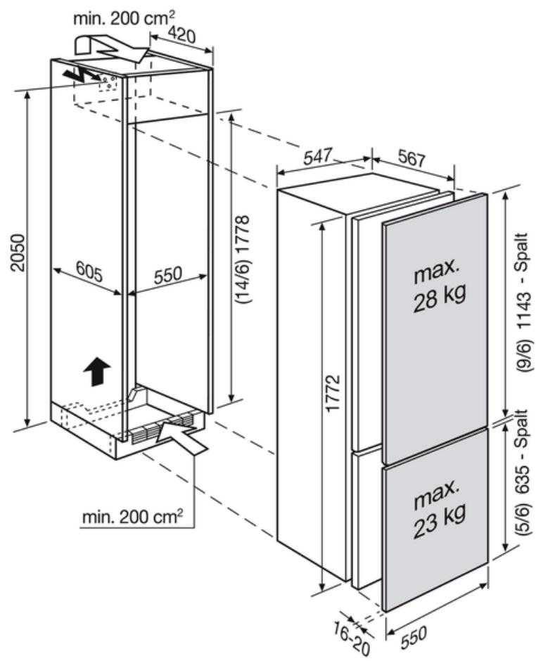 ELECTROLUX IK309BNR  -  933 034 920 - IK309BNR Kühl-Gefrier-Kombination mit Gefrierteil unten - 1