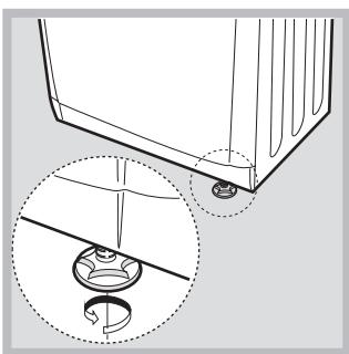 HOTPOINT AQC9A 4F5 T/Z1A AQUALTIS - Nivelling van de droger - 2