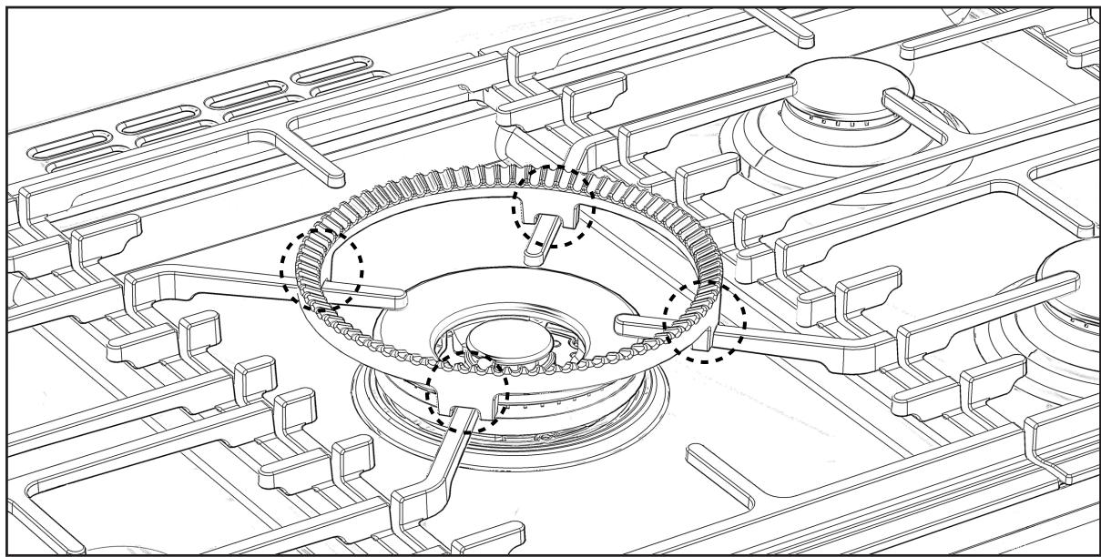 STOVES STERLING 900DFT - Support de wok (Deluxe uniquement) - 1