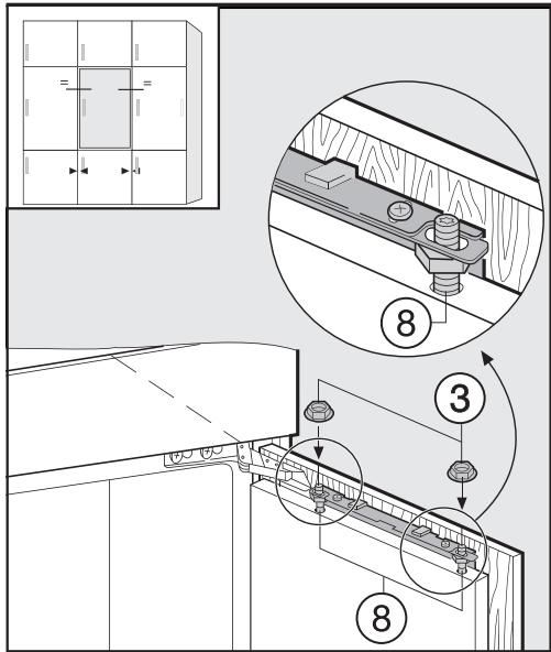 MIELE F 32202 I - Montage de la porte du meuble - 6