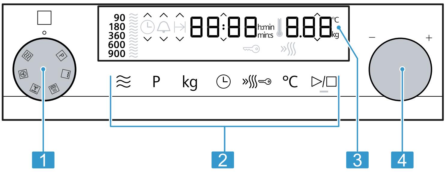SIEMENS CM585AGS0B - CM585AGS0 - Bedieningselementen - 1
