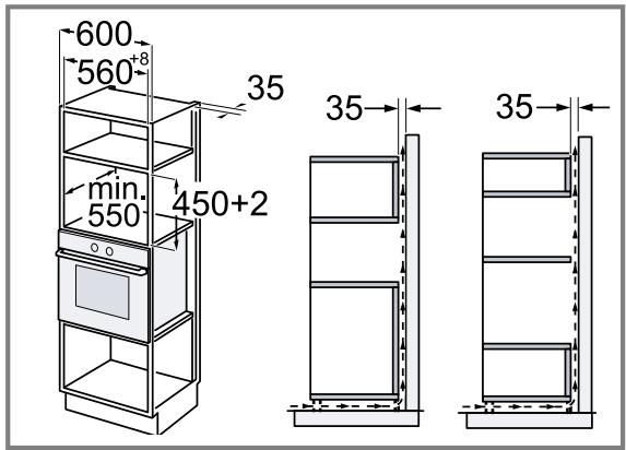 SIEMENS CM585AGS0B - CM585AGS0 - Installation dans un meuble haut - 1