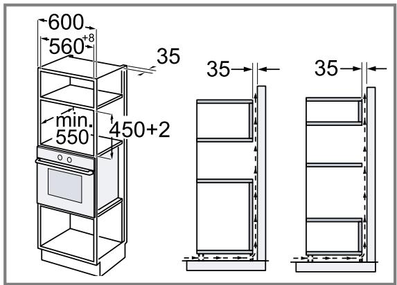 SIEMENS CM585AGS0B - CM585AGS0 - Einbau in einen Hochschrank - 1
