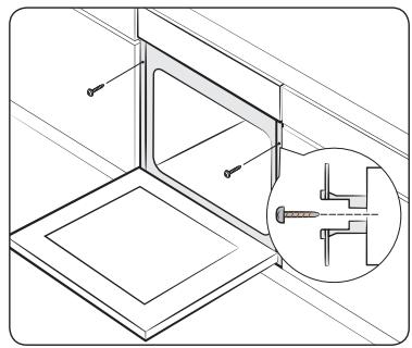 SAMSUNG NV70K1340BB - NV70K1340BB/EF - Mounting the oven - 2