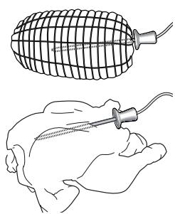 WHIRLPOOL AKZ 96230/NB - UTILISATION DE LA SONDE À VIANDE (LE CAS ÉCHÉANT) - 1