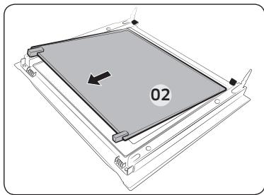 SAMSUNG NV75K3340RB - Vitre de la porte - 3