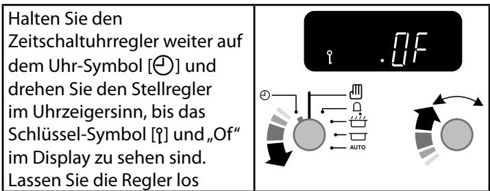 FALCON ELAN 90 DUAL FUEL OG - Aktivieren der Schlüsselsperre - 2