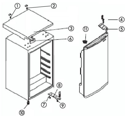 LADEN CVT 5097 - 1./2. skrutky horného krytu - 1