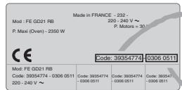 ROSIERES RFD7759MRB - RECOMMENDATIONS - 1