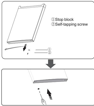 HISENSE RB327N4AD2 - Reversing the door - 8