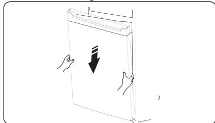 HISENSE RB327N4AD2 - Reversing the door - 12