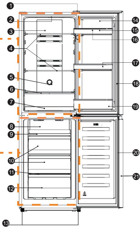HISENSE RB327N4AD2 - Vista del aparato - 1
