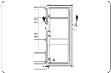 HISENSE RB327N4AD2 - Reversing the door - 5