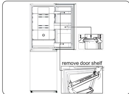 HISENSE RB327N4AD2 - Reversing the door - 1