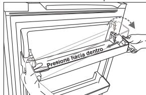 HISENSE RB327N4AD2 - Retirar e instalar el estante de la puerta - 2