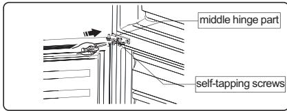 HISENSE RB327N4AD2 - Reversing the door - 13