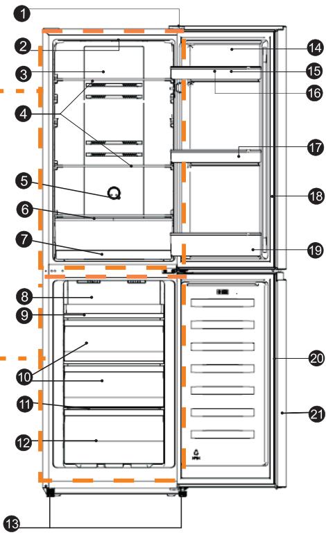 HISENSE RB327N4AD2 - Vue de l'appareil électrique - 1