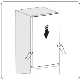 HISENSE RB327N4AD2 - Reversing the door - 14