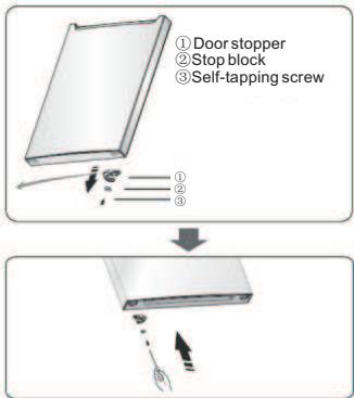 HISENSE RT600N4DC2 - Reversing the door - 7