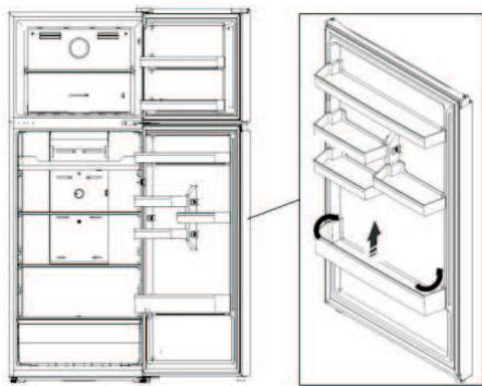 HISENSE RT600N4DC2 - Reversing the door - 1