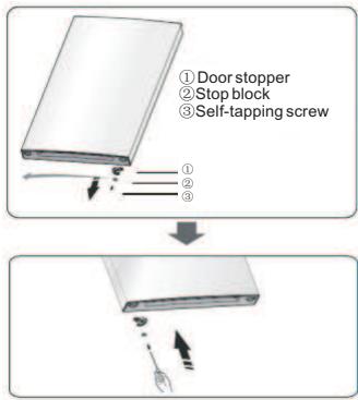 HISENSE RT600N4DC2 - Reversing the door - 5
