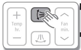 + Temp hr. - ← ← Fan min.