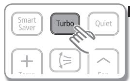 SAMSUNG AQV-09-YWAX - Utilisation de la fonction Turbo - 1