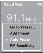 SAMSUNG YP-K3JQR - Pour préselectionner automatiquement les fréquences - 1