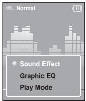SAMSUNG YP-K3JQR - Pour selectionner un effet sonore - 1