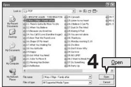 SAMSUNG YP-K3JQR - Sélectionné les fichiers que vous souhaitez ajouter et cliquez sur  (Ouvrir). - 1