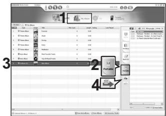 SAMSUNG YP-K3JQR - Exporter une liste de lecture vers votre lecteur à l'aide de Media Studio - 1