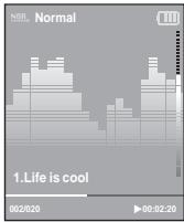 SAMSUNG YP-K3JQR - Réglage du volume - 1