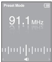 SAMSUNG YP-K3JQR - Pour rechercher les fréquences en mode Preset (Présélection) - 1