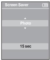 SAMSUNG YP-K3JQR - Réglage de l'économiseur d'écran - 1